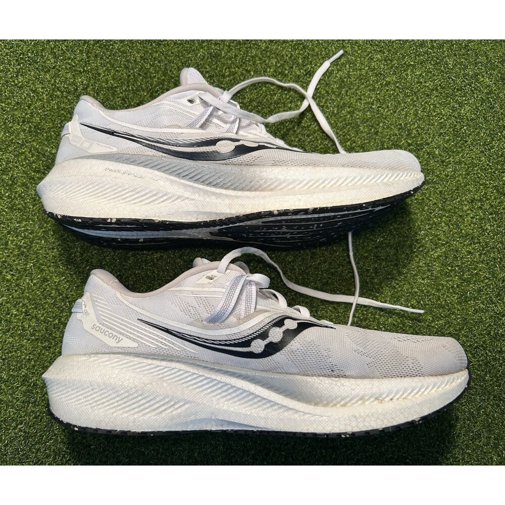 Saucony Triumph 20 White Black Men's Size 11 Running Shoe S20759-11 Trainer